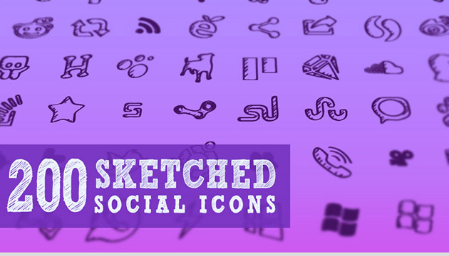 200-sketched-icons